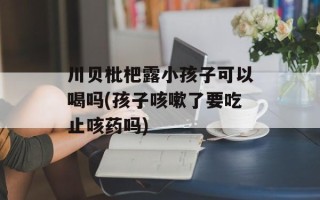 川贝枇杷露小孩子可以喝吗(孩子咳嗽了要吃止咳药吗)