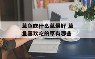 草鱼吃什么草最好 草鱼喜欢吃的草有哪些