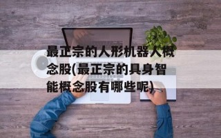 最正宗的人形机器人概念股(最正宗的具身智能概念股有哪些呢)