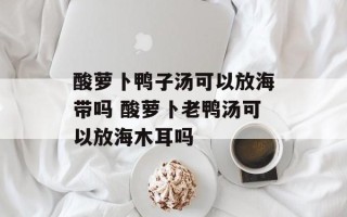 酸萝卜鸭子汤可以放海带吗 酸萝卜老鸭汤可以放海木耳吗