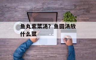 鱼丸紫菜汤？鱼圆汤放什么菜