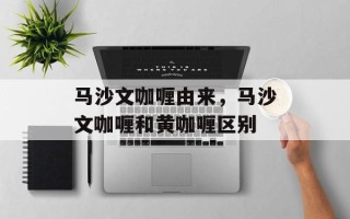 马沙文咖喱由来，马沙文咖喱和黄咖喱区别