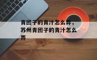 青团子的青汁怎么弄，苏州青团子的青汁怎么弄