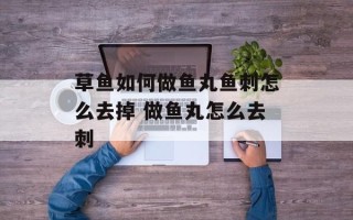 草鱼如何做鱼丸鱼刺怎么去掉 做鱼丸怎么去刺