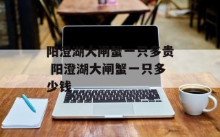 阳澄湖大闸蟹一只多贵 阳澄湖大闸蟹一只多少钱