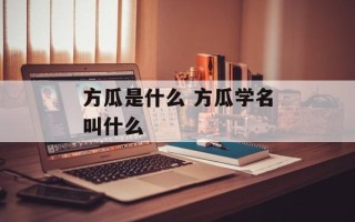 方瓜是什么 方瓜学名叫什么