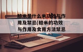 糙米是什么米功效与作用及禁忌(糙米的功效与作用及食用方法禁忌)