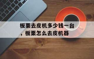 板栗去皮机多少钱一台，板栗怎么去皮机器
