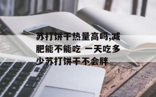 苏打饼干热量高吗,减肥能不能吃 一天吃多少苏打饼干不会胖