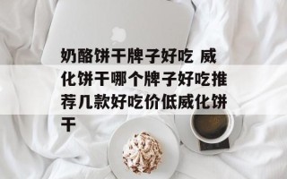 奶酪饼干牌子好吃 威化饼干哪个牌子好吃推荐几款好吃价低威化饼干
