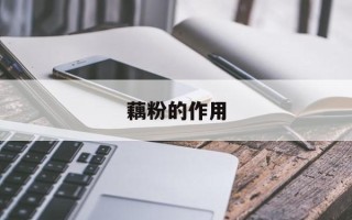 藕粉的作用