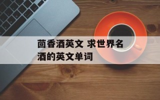 茴香酒英文 求世界名酒的英文单词