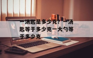 一汤匙是多少克？一汤匙等于多少克一大勺等于多少克