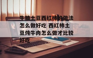 牛腩土豆西红柿的做法怎么做好吃 西红柿土豆炖牛肉怎么做才比较好吃