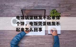 电饭锅蛋糕发不起来像个饼，电饭煲蛋糕发不起来怎么回事