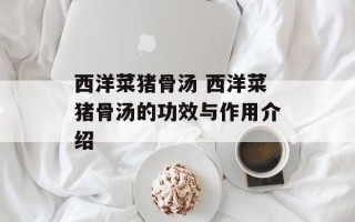 西洋菜猪骨汤 西洋菜猪骨汤的功效与作用介绍