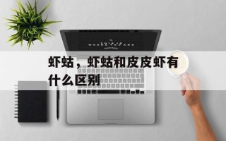 虾蛄，虾蛄和皮皮虾有什么区别