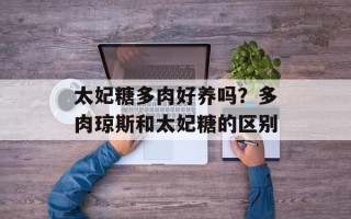 太妃糖多肉好养吗？多肉琼斯和太妃糖的区别