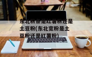 东北粉条是红薯粉还是土豆粉(东北宽粉是土豆粉还是红薯粉)