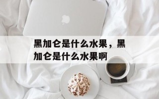 黑加仑是什么水果，黑加仑是什么水果啊
