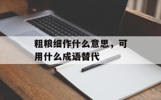 粗粮细作什么意思，可用什么成语替代