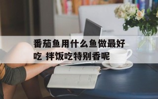 番茄鱼用什么鱼做最好吃 拌饭吃特别香呢