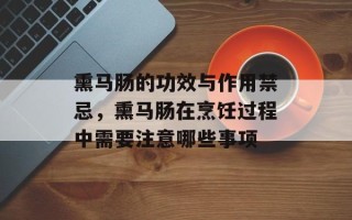 熏马肠的功效与作用禁忌，熏马肠在烹饪过程中需要注意哪些事项