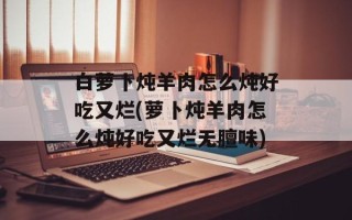 白萝卜炖羊肉怎么炖好吃又烂(萝卜炖羊肉怎么炖好吃又烂无膻味)
