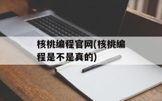 核桃编程官网(核桃编程是不是真的)