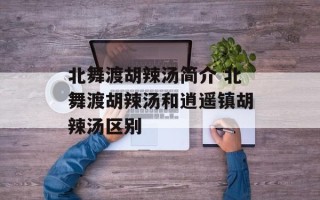 北舞渡胡辣汤简介 北舞渡胡辣汤和逍遥镇胡辣汤区别