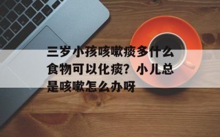 三岁小孩咳嗽痰多什么食物可以化痰？小儿总是咳嗽怎么办呀