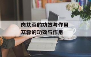 肉苁蓉的功效与作用 苁蓉的功效与作用
