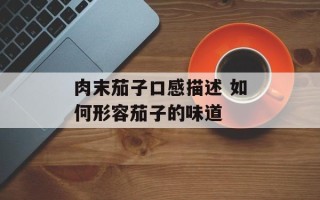 肉末茄子口感描述 如何形容茄子的味道