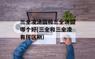 三全凌汤圆和三全汤圆哪个好(三全和三全凌有何区别)