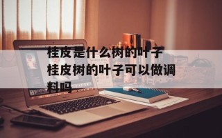 桂皮是什么树的叶子 桂皮树的叶子可以做调料吗