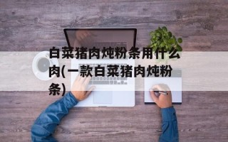白菜猪肉炖粉条用什么肉(一款白菜猪肉炖粉条)