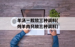 羊汤一般放三种调料(炖羊肉只放三种调料)