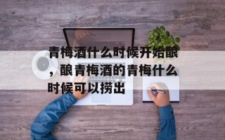 青梅酒什么时候开始酿，酿青梅酒的青梅什么时候可以捞出