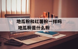 地瓜粉和红薯粉一样吗 地瓜粉是什么粉