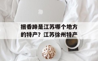 捆香蹄是江苏哪个地方的特产？江苏徐州特产