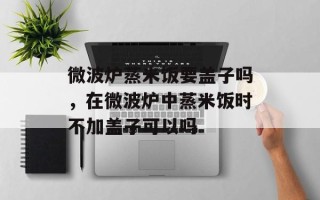 微波炉蒸米饭要盖子吗，在微波炉中蒸米饭时不加盖子可以吗