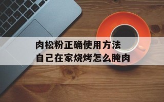 肉松粉正确使用方法 自己在家烧烤怎么腌肉