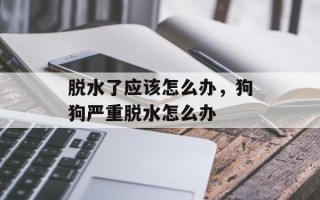 脱水了应该怎么办，狗狗严重脱水怎么办