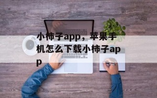 小柿子app，苹果手机怎么下载小柿子app