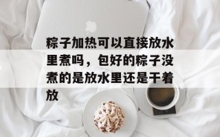 粽子加热可以直接放水里煮吗，包好的粽子没煮的是放水里还是干着放