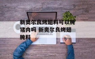 新奥尔良烤翅料可以腌猪肉吗 新奥尔良烤翅腌料
