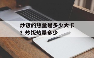 炒饭的热量是多少大卡？炒饭热量多少