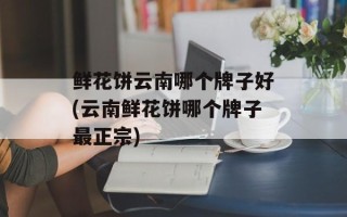 鲜花饼云南哪个牌子好(云南鲜花饼哪个牌子最正宗)