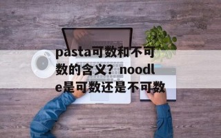 pasta可数和不可数的含义？noodle是可数还是不可数