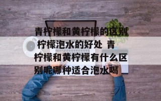 青柠檬和黄柠檬的区别 柠檬泡水的好处 青柠檬和黄柠檬有什么区别呢哪种适合泡水喝